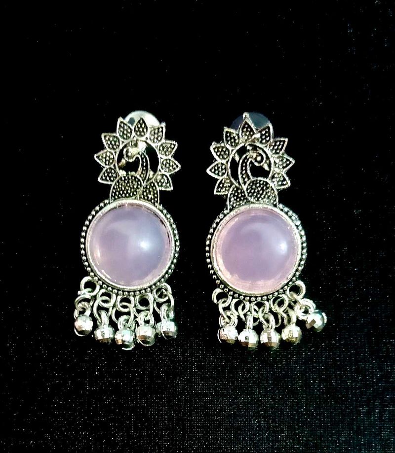 Peacock Design Ghungroo Earrings