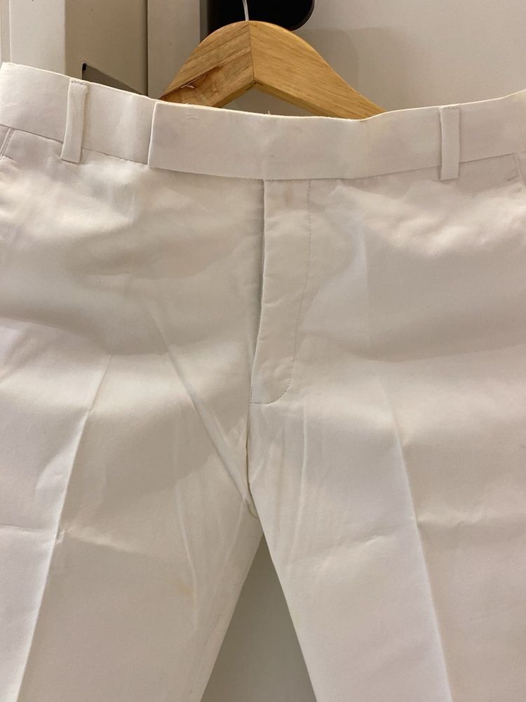 White Straight Leg Pants