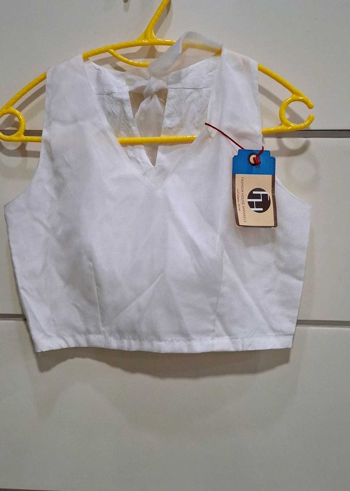 White Blouse with Tag