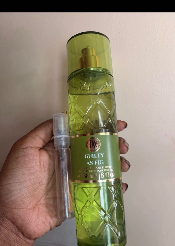 Guilty As Fig Bath &amp; body works 10ml sample