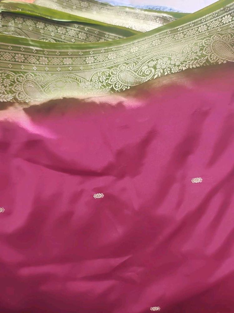 Vibrant Silk Saree with Embellishments