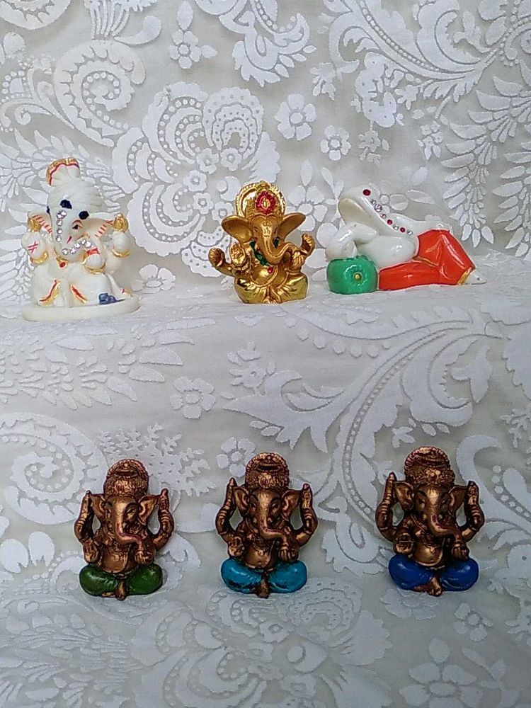 Set of 6 Ganesha Idols