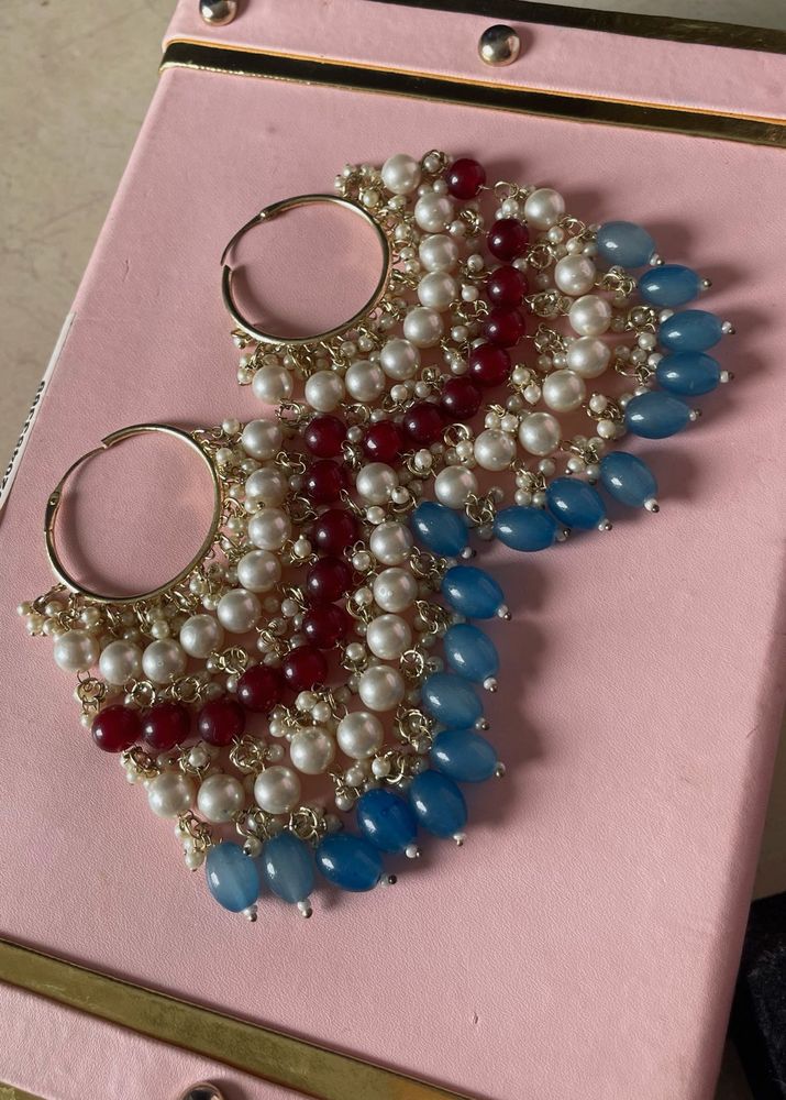 Beaded Hoop Earrings 7+
