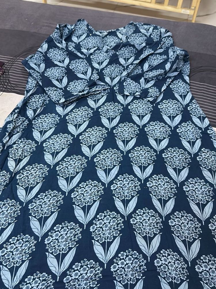 Stylish Floral Print Kurta