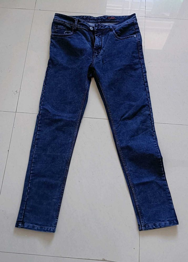 Classic Dark Wash Denim Jeans
