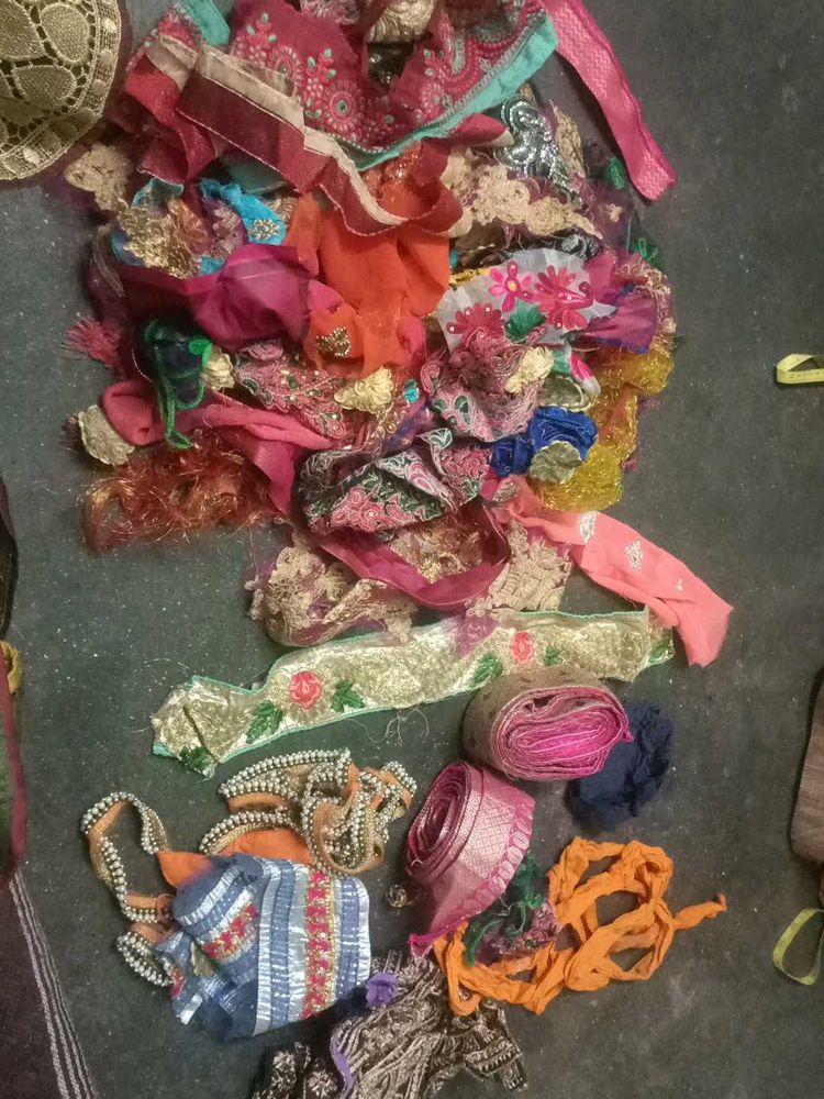 Assorted Indian Fabric Scraps