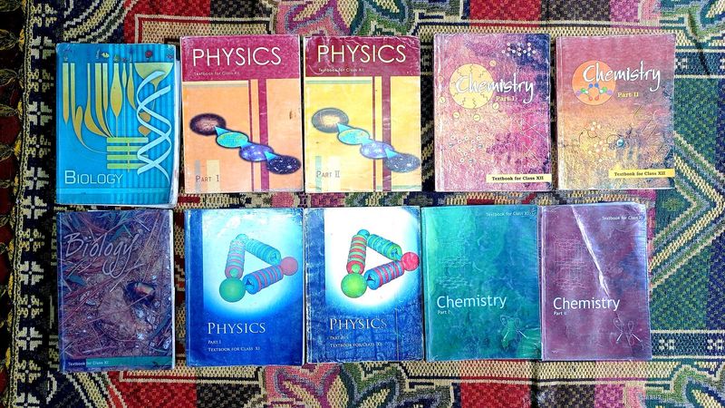 Ncert 11 and 12 book ( pcb ).  Neet Boo