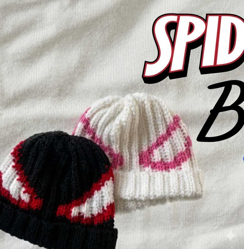 Spider-Verse Knitted Baby Beanie