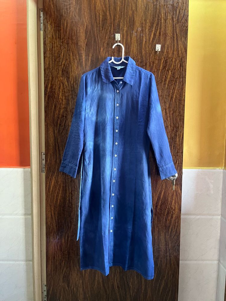 Old navy 34 bust  Blue shirt Dress with Belt