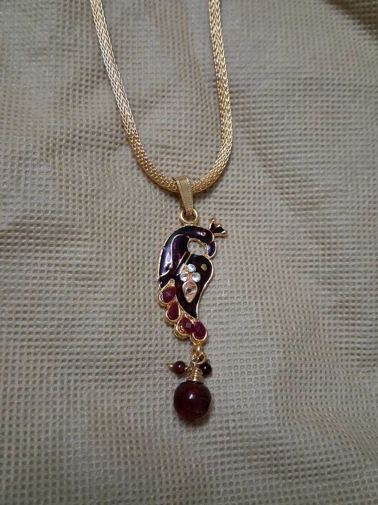 Peacock Pendant Necklace