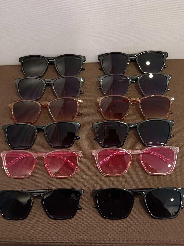 🕶️ 12 PCS Trendy Square Sunglasses Combo | Unisex
