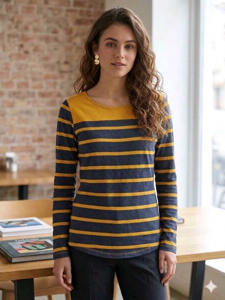 Striped Long Sleeve Top