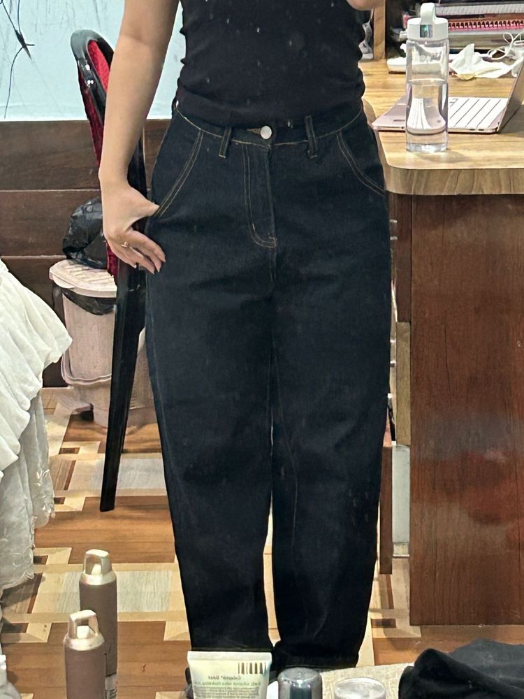 Dark Wash Wide Leg Jeans