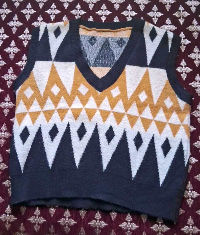 Geometric Knit Vest