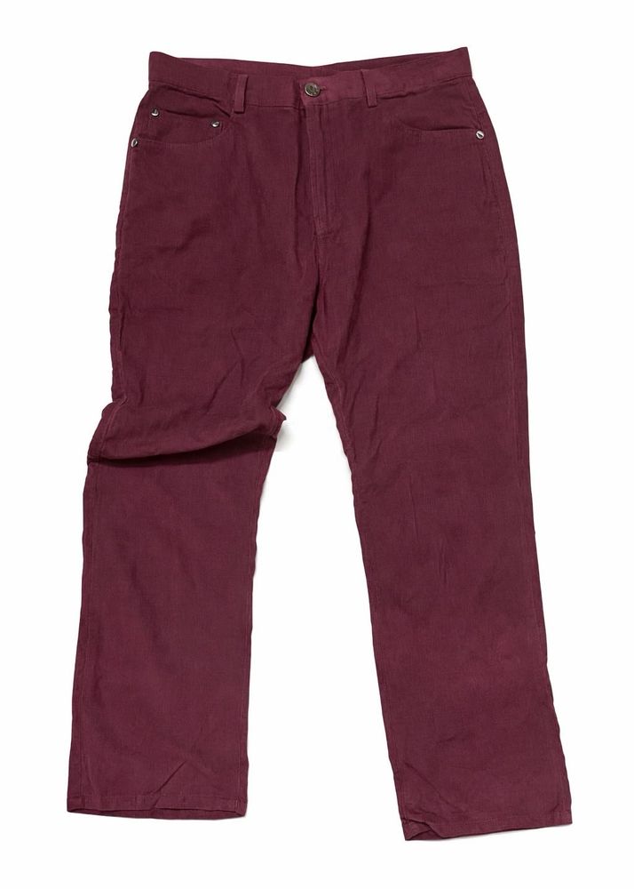 Burgundy Corduroy flare pants
