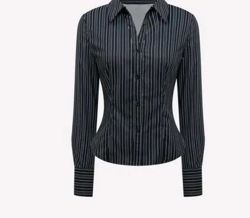 Striped Button-Down Shirt