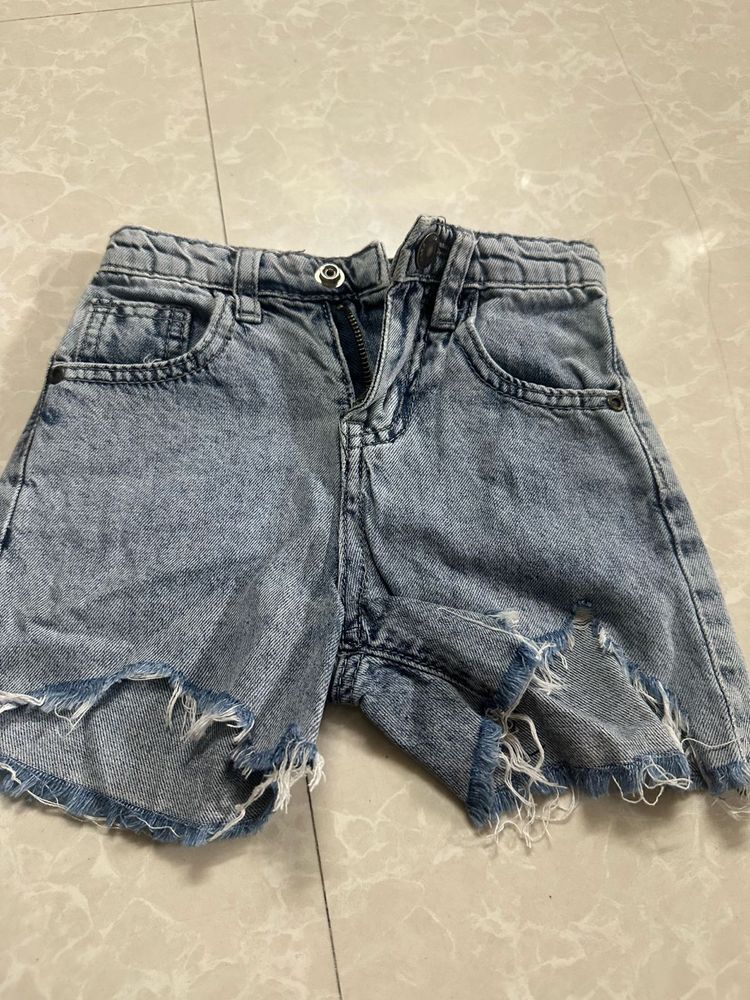 denim shorts