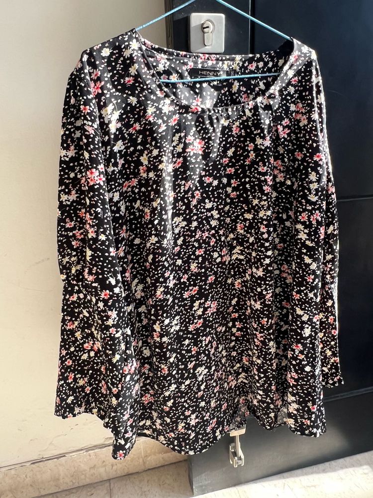 Floral Print Long Sleeve Top