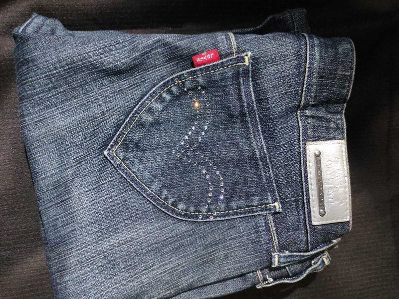 Levis Lady style studed vintage Y2k low waist Deni