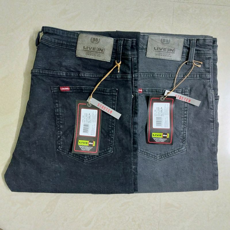 Live-in Top Notch Jeans - Size 40 x2