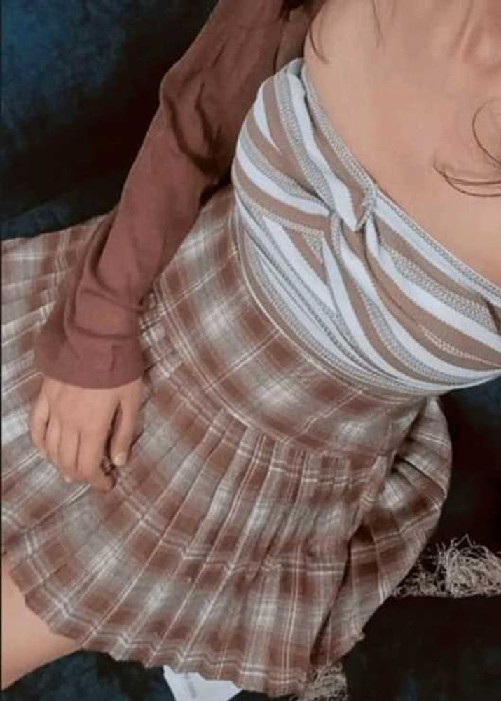 Plaid Pleated Savana Mini Skirt