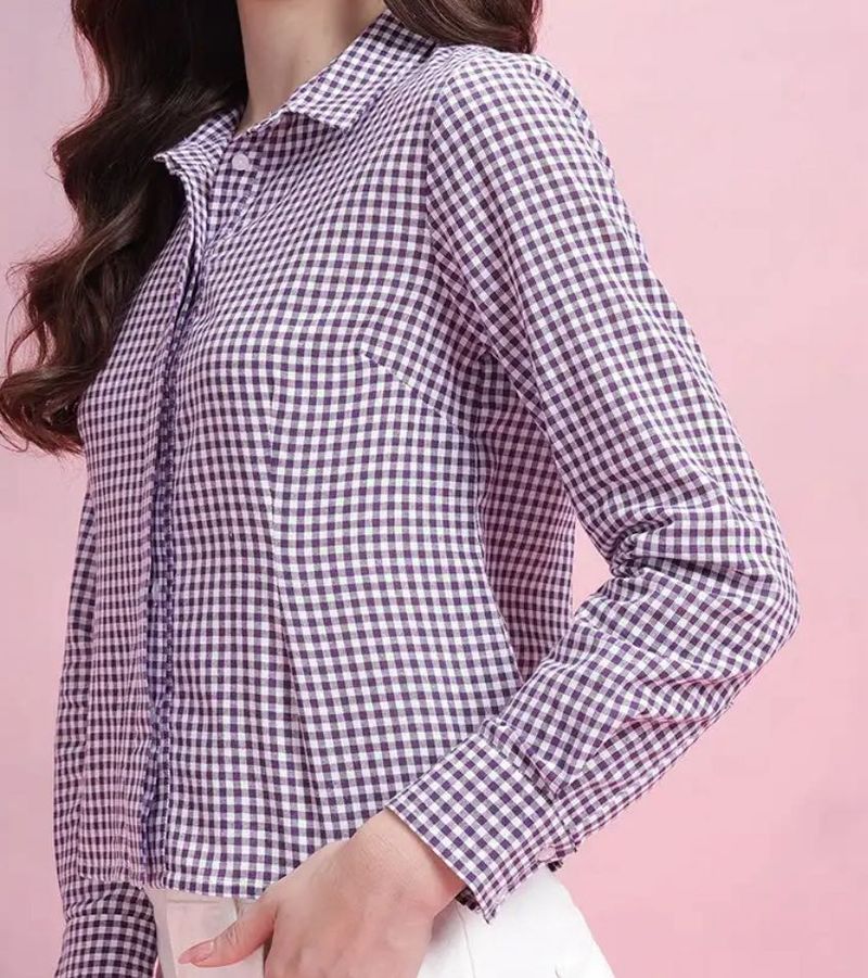 XXL check casual shirt