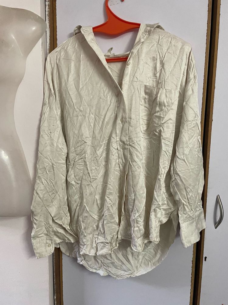 H&amp;M SATIN SHIRT