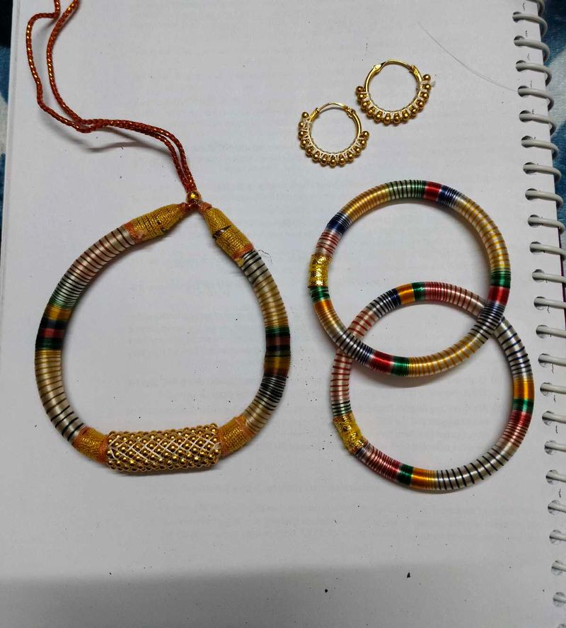 Bangles, Necklace &amp; Earrings Set