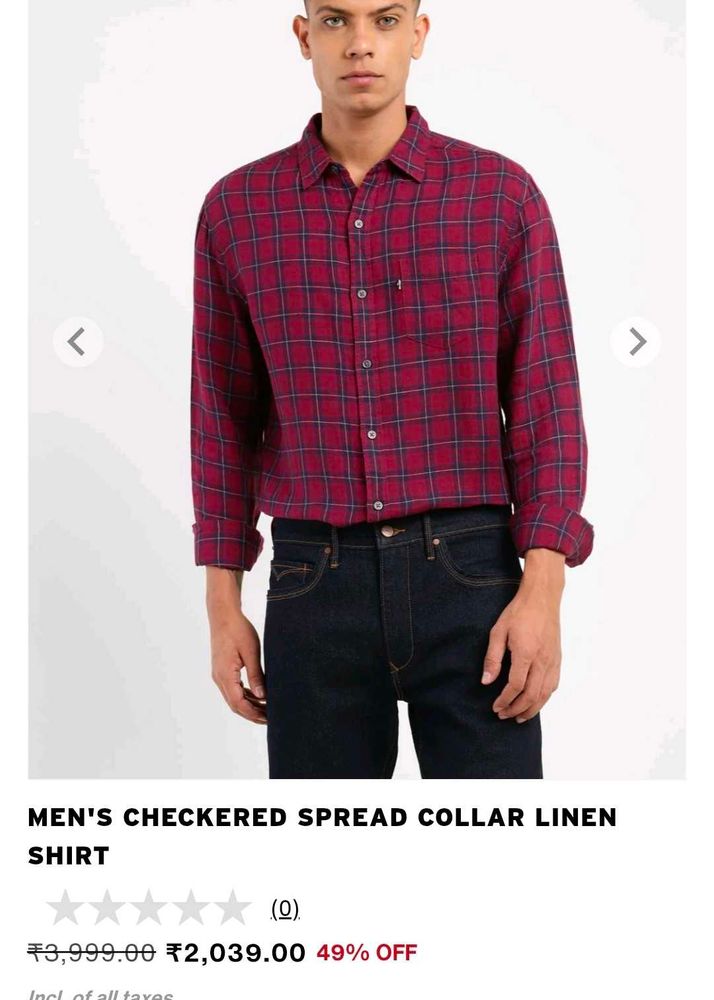 Classic Red Plaid Button-Up Shirt