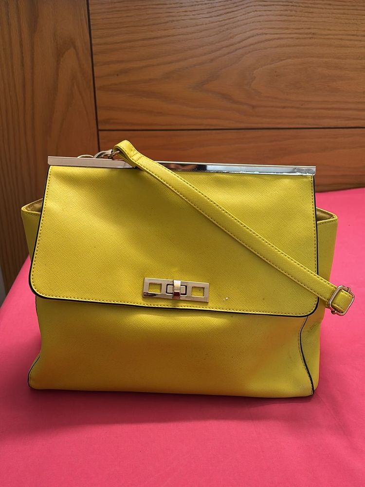 Yellow Hand Bag