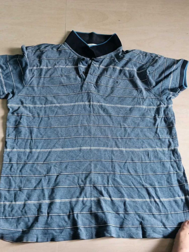 van heusen Men's Striped Polo Shirt