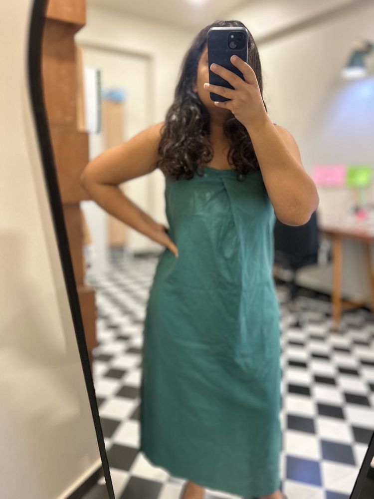 Sea-Green Midi Dress
