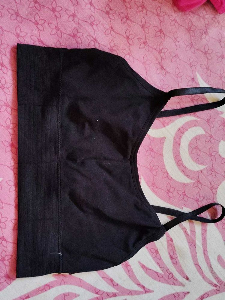 142.Black Seamless Sports Bra(XXL)