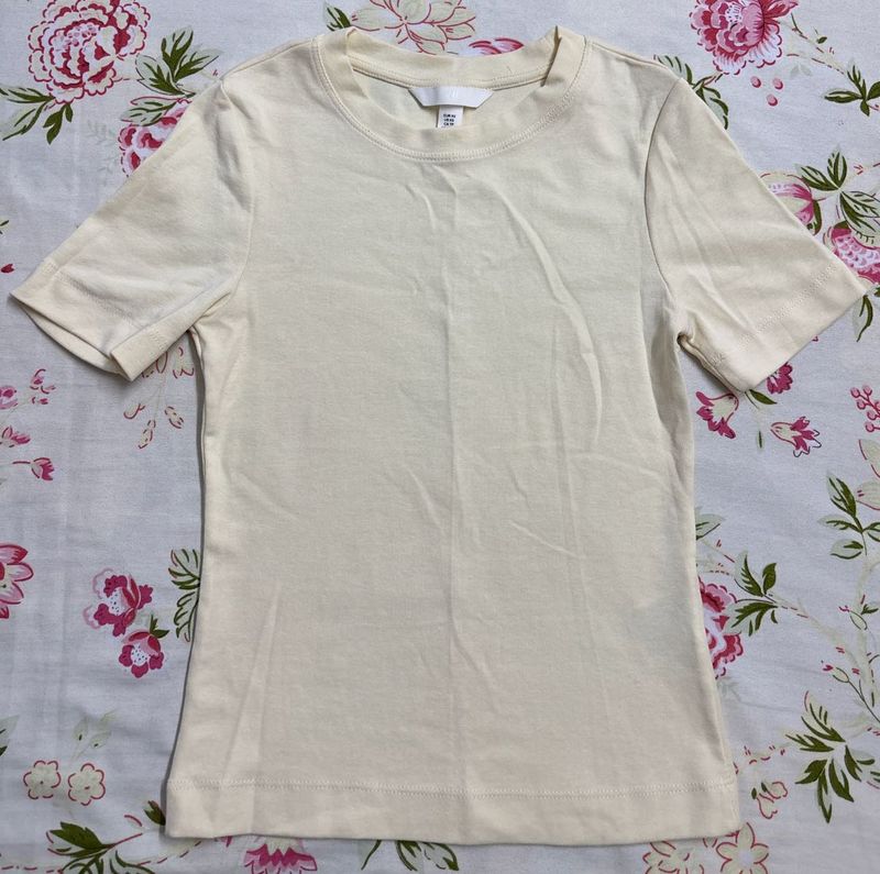 Butter Yellow Fitted T-shirt