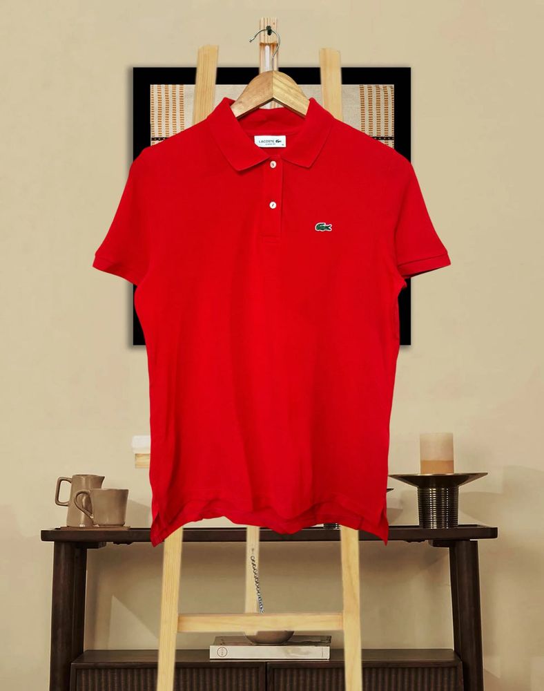 Lacoste women’s  Red Polo T-Shirt