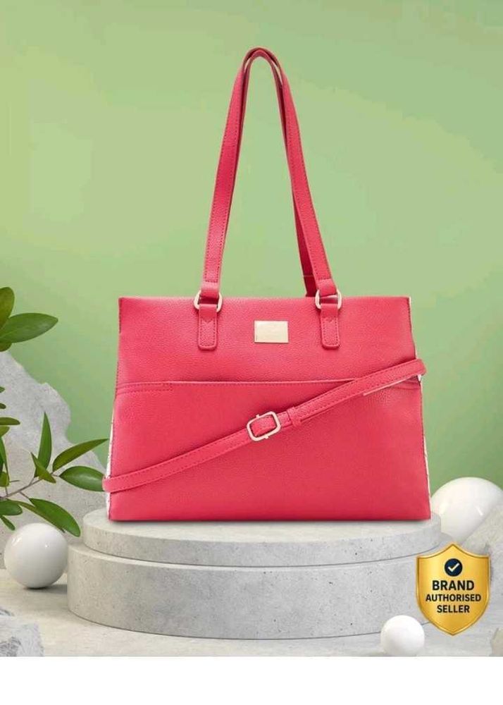 carpese Chic Red Tote Handbag