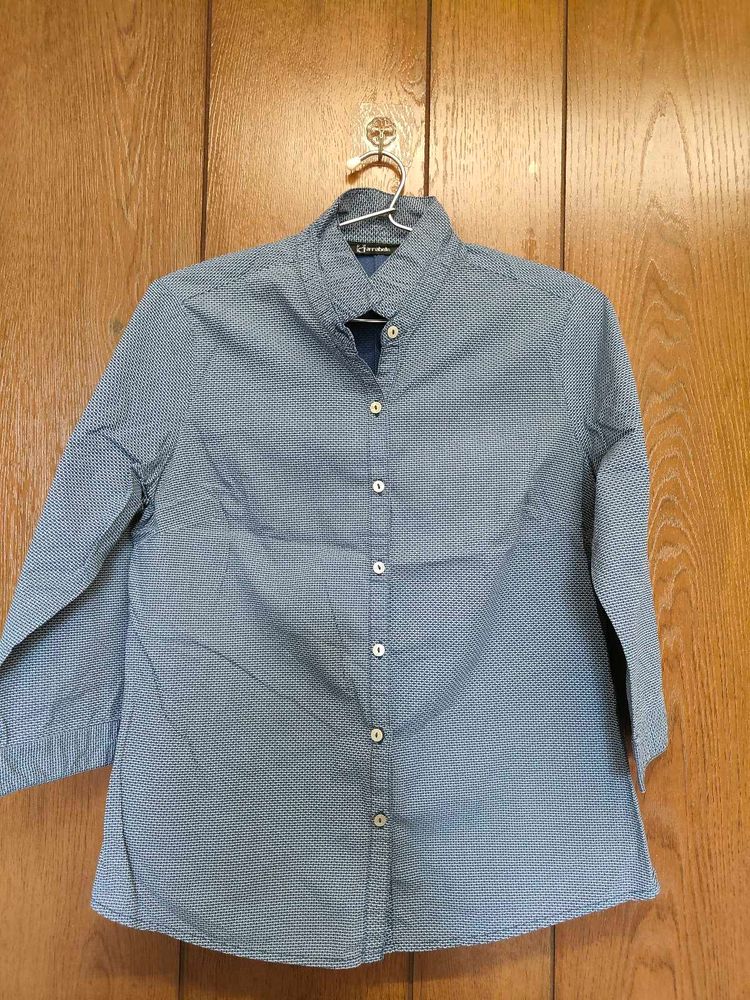 Annabelle by Pantaloons Blue Formal Shirt