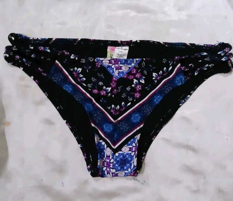 Boho Floral Print Bikini Bottom