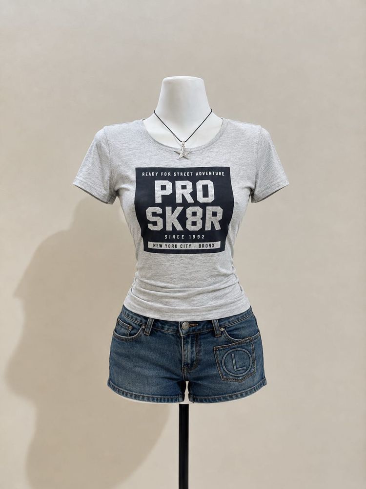 Grey Pro Sk8r Graphic T-Shirt