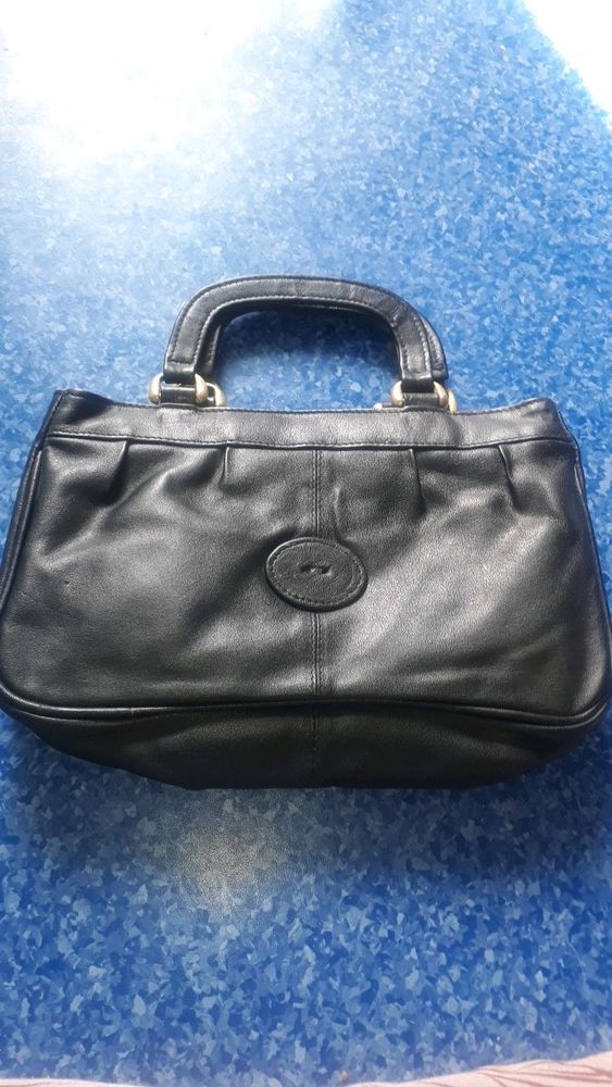 pure leather handbag