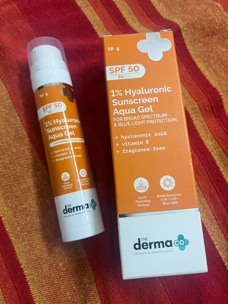 The Derma Co 1% Hyaluronic Sunscreen Aqua Gel