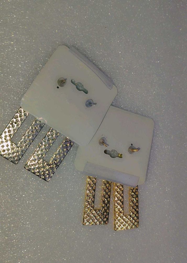 Geometric Metal Earrings (Gold &amp; Silver)