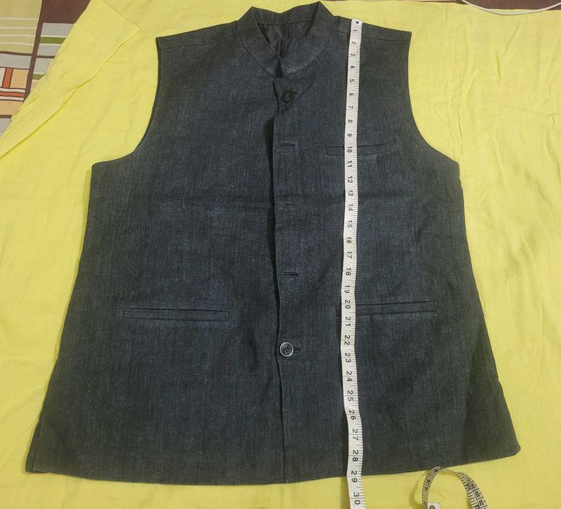 Men's Grey Nehru Jacket