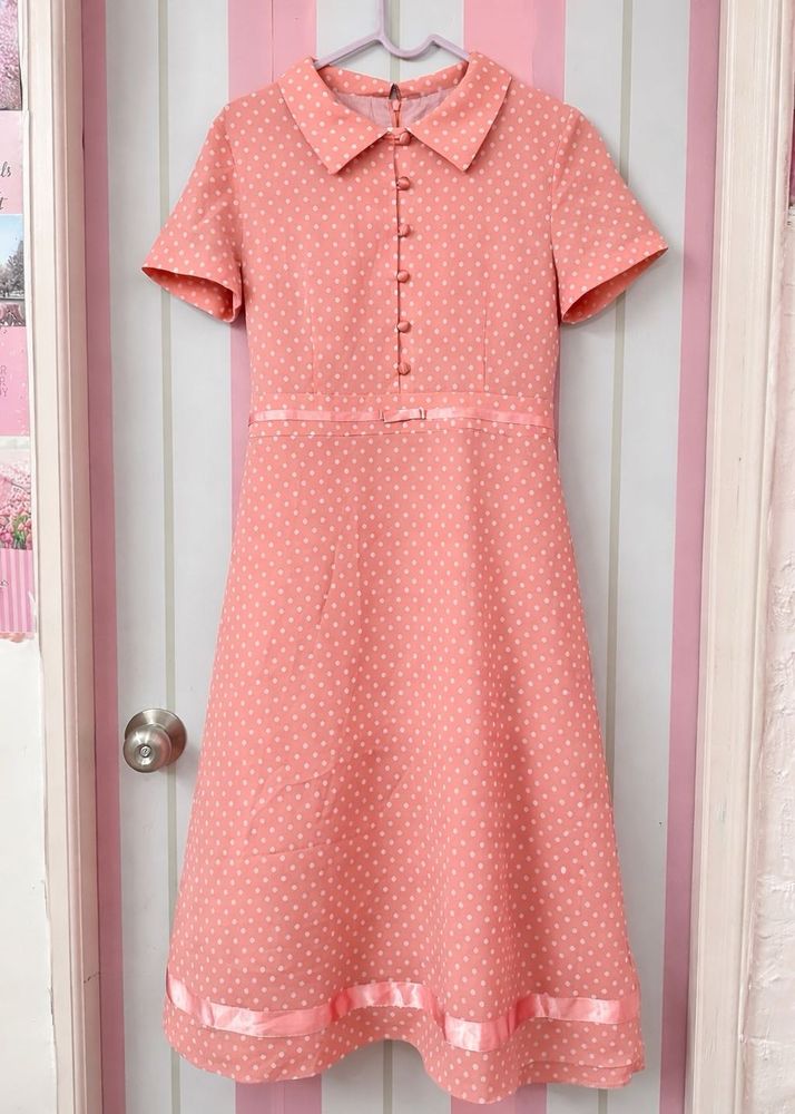 Cute Polka Dot A-Line Dress🎀🎀🎀🎀🎀