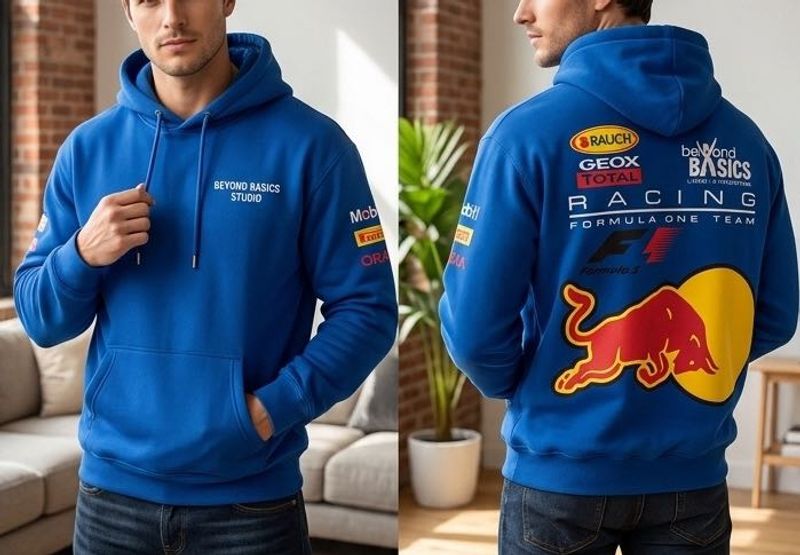 Red Bull Blue Hoodie (Oversized)