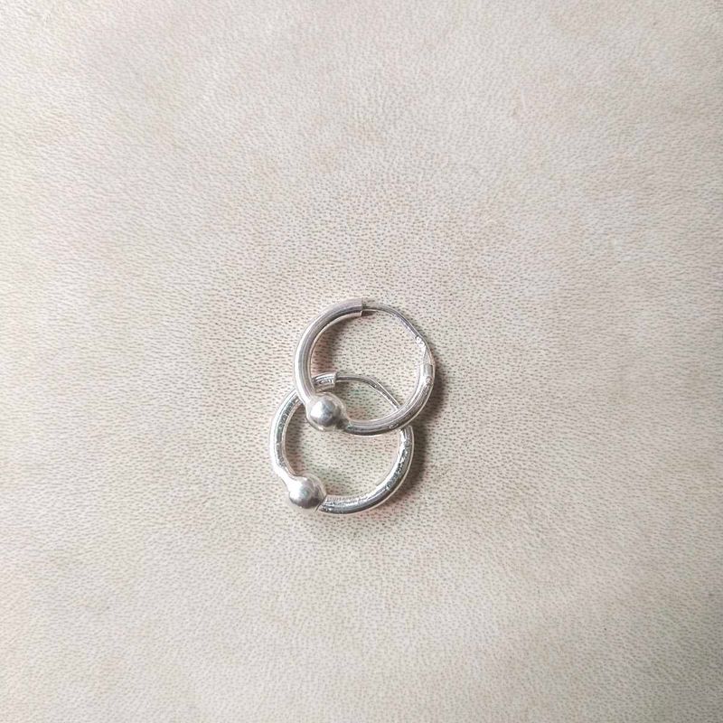 925 Silver Ball Earings/Bali 1pair