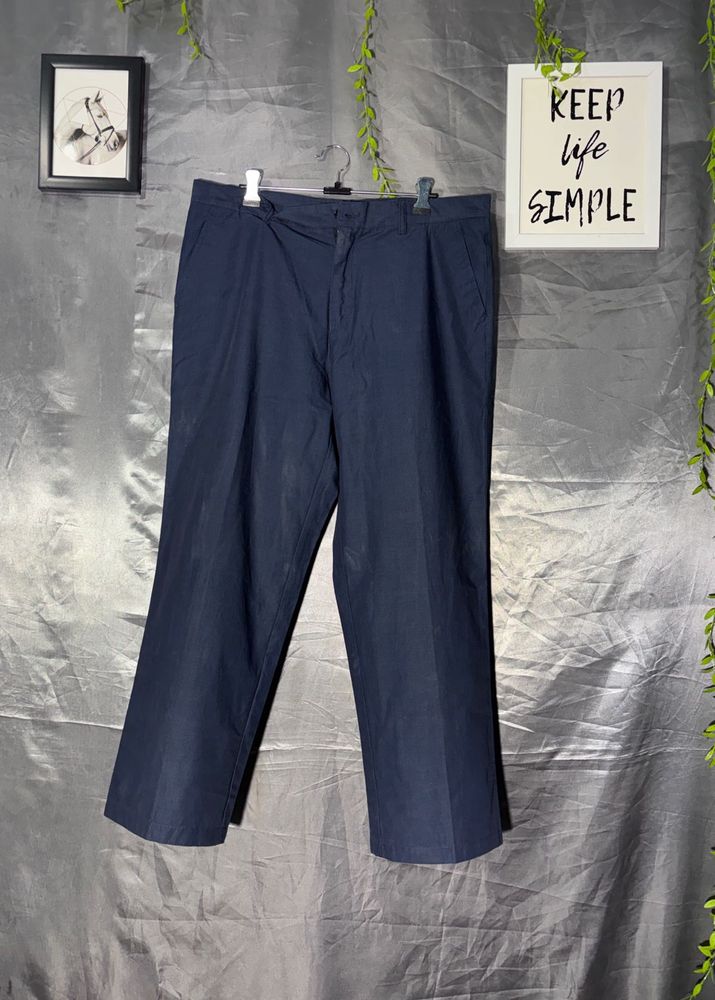 women's Navy Blue Casual Trousers