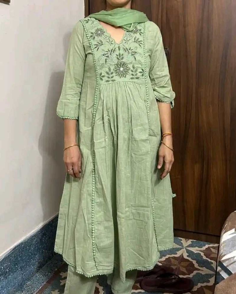 Beautiful Green Kurta Set