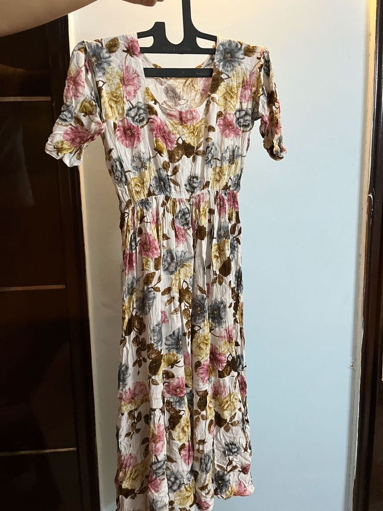 Floral Print Midi Dress