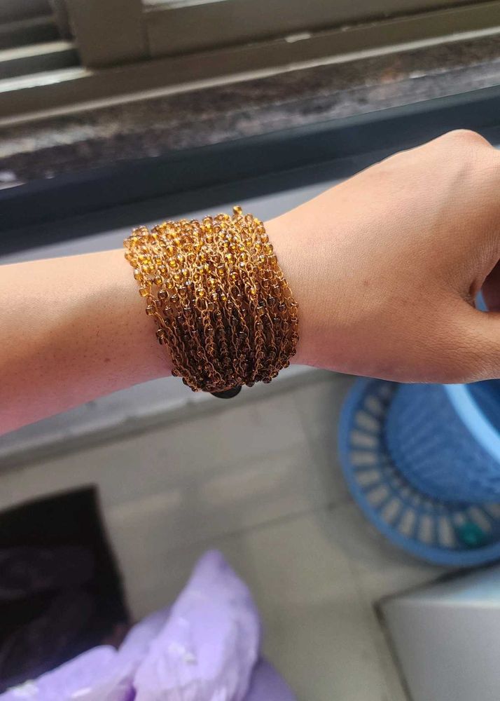 Elegant Beaded Chain Bracelet